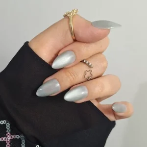 ناخن مصنوعی آیس سبز طوسی