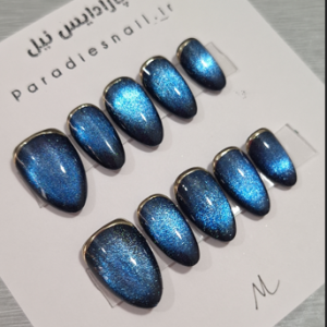 ناخن مصنوعی طرح آیس یاقوت کبود